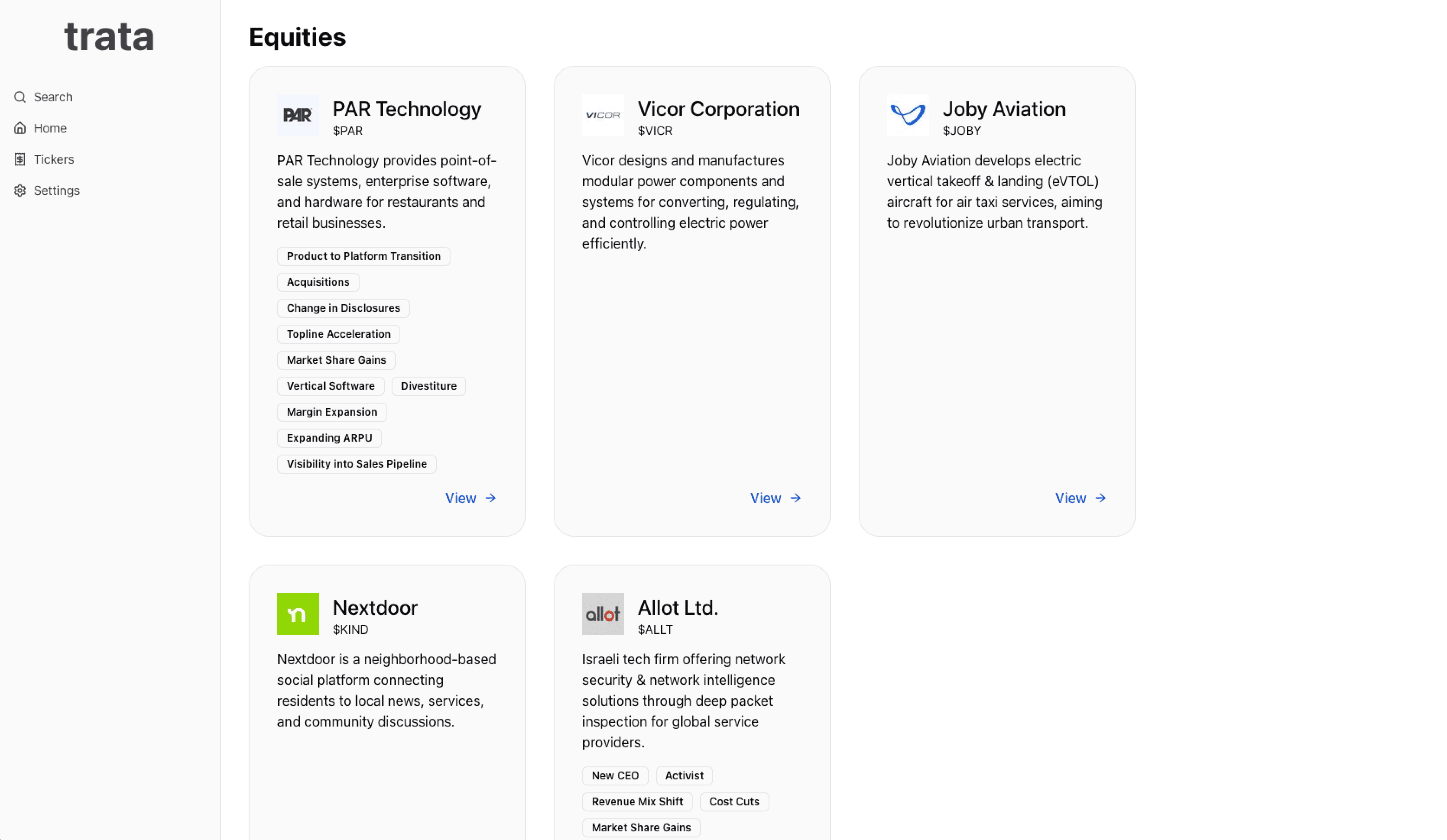 Identify companies that fit any framework